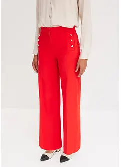 Pantalon twill à boutons décoratifs, bonprix