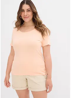 Lot de 2 T-shirts en viscose douce, bonprix