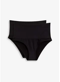 Lot de 2 slips sculptants sans coutures, maintien modéré, bonprix