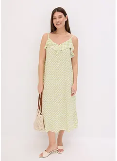 Midikleid mit Rüsche, bonprix