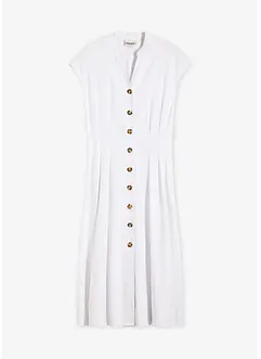 Midikleid aus leichtem Leinen-Mix, bonprix