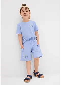 T-shirt et short (ens. 2 pces) en maille piquée de coton, bonprix