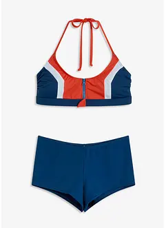 Neckholder-Bikini (2-tlg.Set) mit Reißverschluss, bonprix