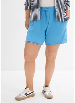 Jerseyshorts mit Bequembund und Spitze aus Viskose-Mix, bonprix