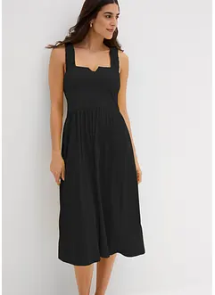 Shirtkleid mit leicht ausgestelltem Saum aus Baumwoll-Viskose-Mix, bonprix