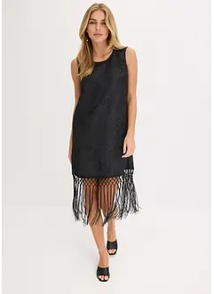 Robe courte à franges, bonprix