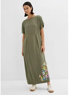 bedrucktes Maxikleid aus fließender Viskose, bonprix