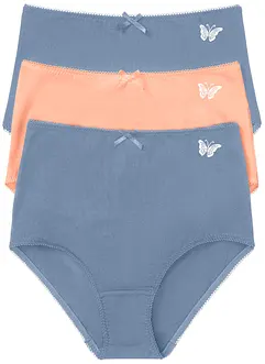 Lot de 3 slips taille haute, bonprix
