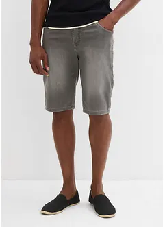 Bermuda confortable en jean et molleton, Regular, bonprix