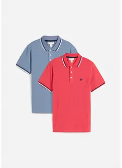 Piqué-Poloshirt (2er Pack) aus reiner Baumwolle, bonprix