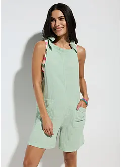 Strandjumpsuit aus luftigem Musselin, bonprix
