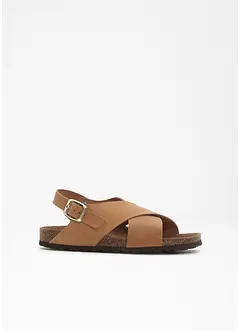 Sandales en cuir, bonprix
