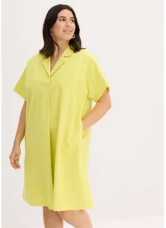 Robe ample en coton avec pli plat devant, bonprix