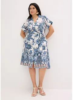 Robe avec ceinture à nouer, bonprix