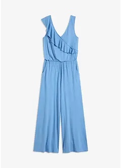 Jersey-Jumpsuit mit Volant, bonprix
