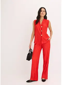 Top en jersey plissé, bonprix
