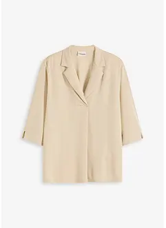 Tunika-Shirt aus fließendem Viskose-Piqué, bonprix