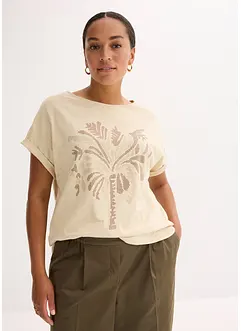 Shirt aus Baumwolle mit Nietenapplikation, bonprix