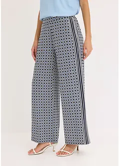 Pantalon en jersey au motif minimaliste, bonprix