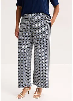 Pantalon en jersey au motif minimaliste, bonprix