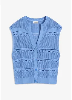 Ajour-Strickjacke, kurzarm, bonprix