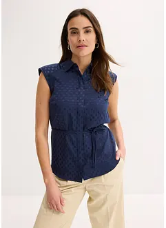 Satinbluse mit Bindeband, bonprix