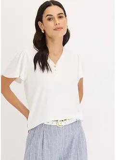 Shirt aus Viskose mit Knöpfen, bonprix