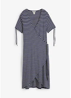 Robe portefeuille en mélange viscose-élasthanne fluide, bonprix