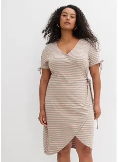 Wickelkleid aus fließendem Viskose-Elasthan-Mix, bonprix