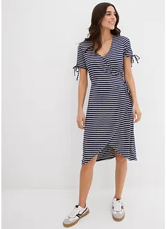 Wickelkleid aus fließendem Viskose-Elasthan-Mix, bonprix