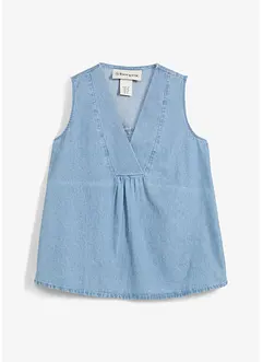 Blouse sans manches en jean, bonprix