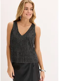 Cropped Top mit tiefem Ausschnitt, bonprix