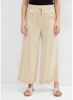 Pantalon 7/8 en Tencel à taille élastiquée, bonprix