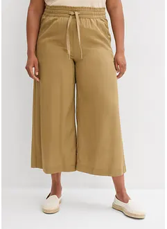Pantalon 7/8 en Lyocell à taille élastiquée, bonprix