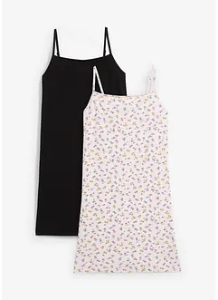 Lot de 2 robes en jersey coton extensible, bonprix