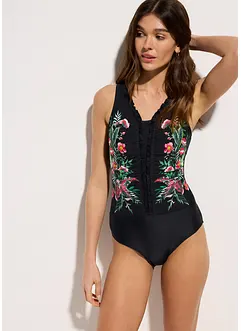 Maillot 1 pièce sculptant, maintien modéré, bonprix