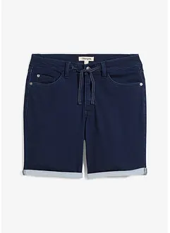 Short long en molleton effet jean, regular, bonprix