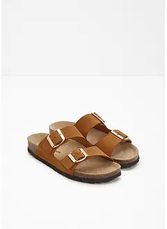 Mules en cuir, bonprix