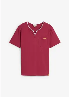 Henleyshirt aus reiner Bio-Baumwolle, bonprix