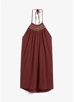 Robe à bretelles, effet froissé, bonprix