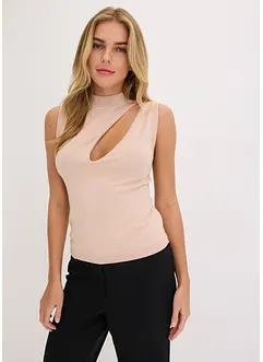 Débardeur en maille avec découpe, bonprix