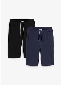 Lot de 2 bermudas en jersey 100% coton, bonprix