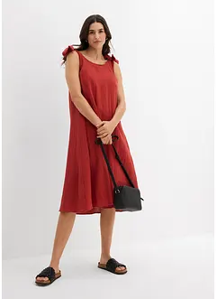 Trägerkleid aus weichem Musselin, bonprix