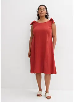 Robe à bretelles en gaze de coton douce, bonprix