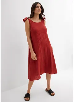 Robe à bretelles en gaze de coton douce, bonprix