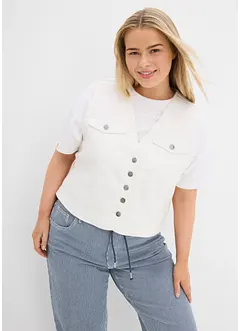 Gilet sans manches en jean extensible, bonprix