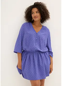 Kurzes Kleid aus texturiertem Material, bonprix
