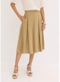 Jupe plissée en viscose mélangée, bonprix