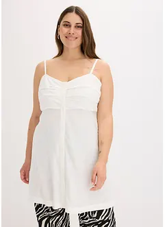 Longue blouse sans manches en viscose, bonprix