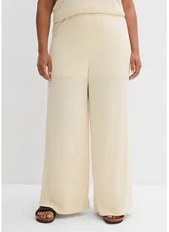 Pantalon palazzo aspect maille, bonprix